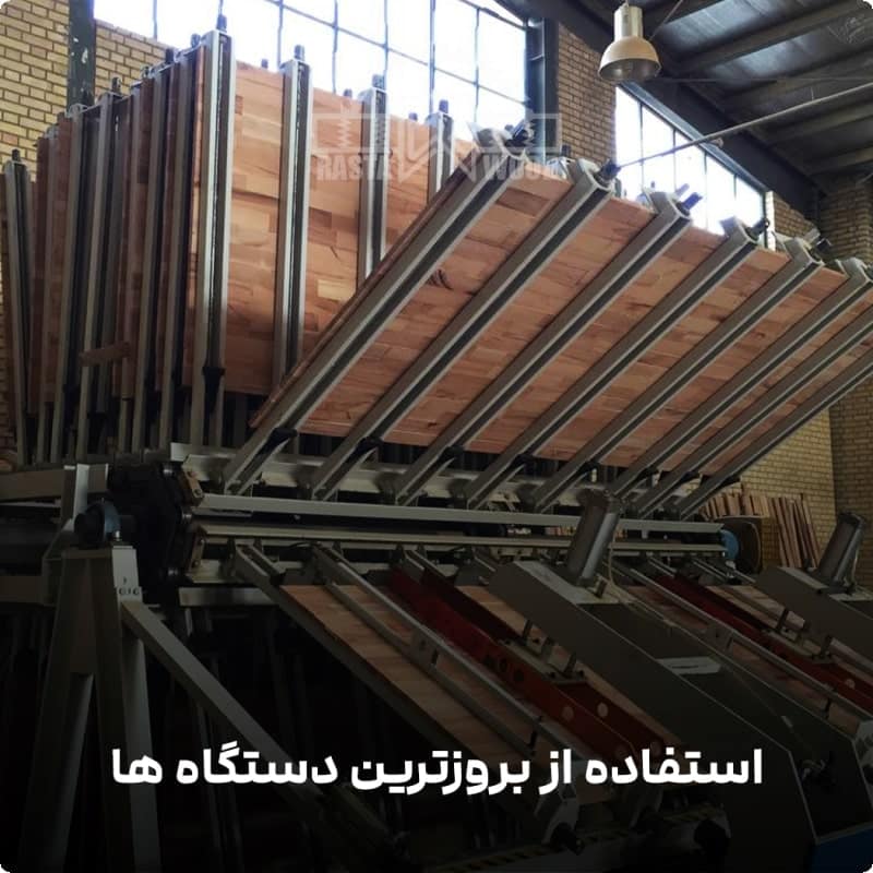 پانل فینگر جوینت فنلاندی (راش سفید فنلاندی) 6 دستگاه حرفه ای ساخت فینگرجوینت